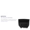 Flash Furniture Hercules Alon Concave Chair, Black Back, 41-1/2 in W 25-1/4" L 27" H, Leather Seat ZB-803-INSEAT-BK-GG - alternate 4